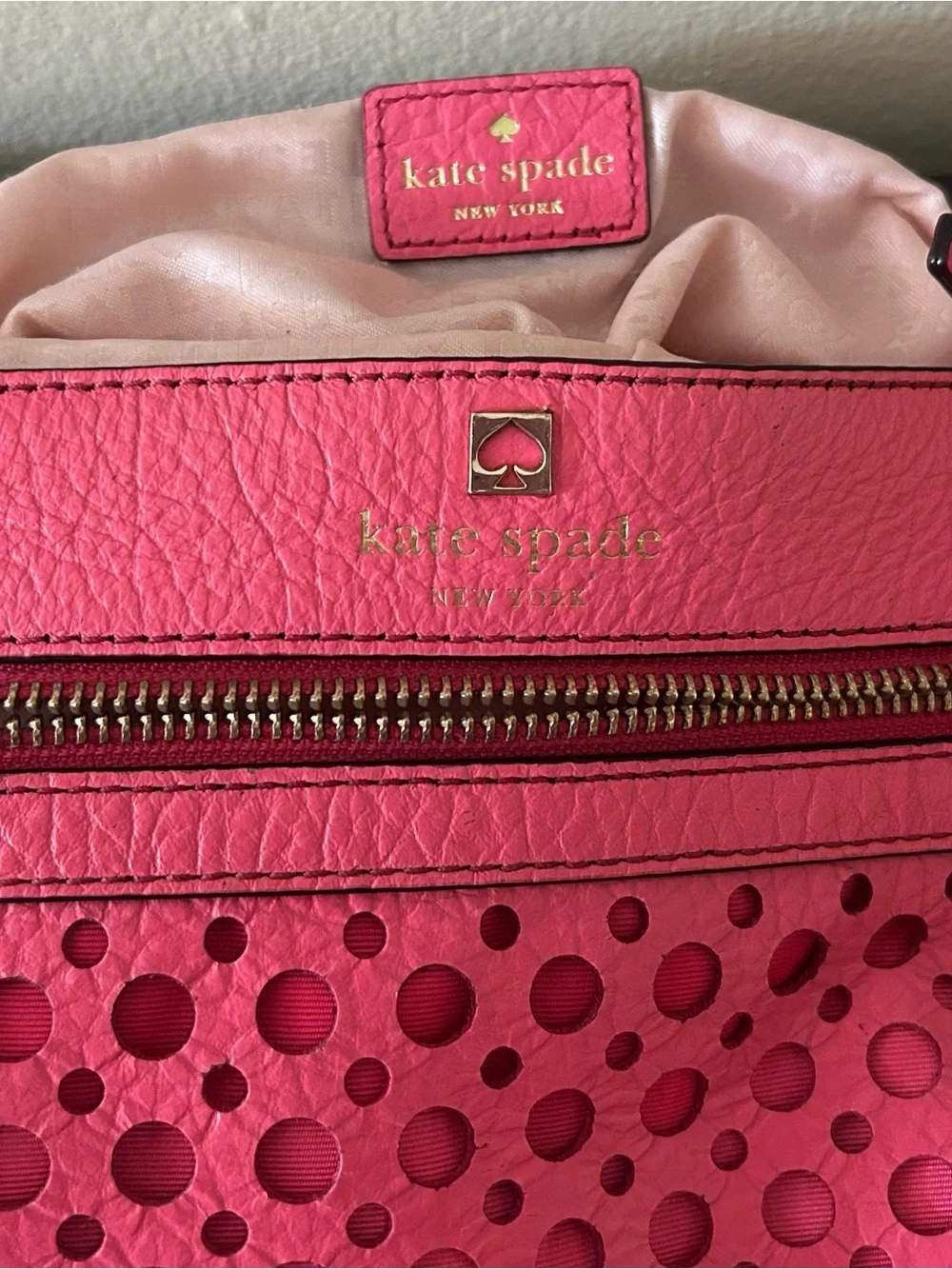 kate spade New York Perri Lane Bubbles Reidy Crossbody Bag Bright Pink